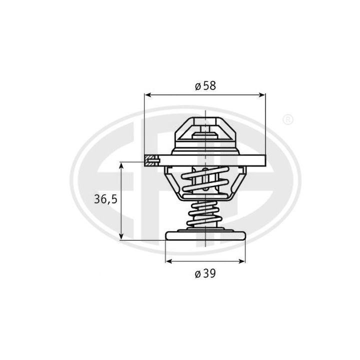 Termostatas, aušinimo skystis ERA 350138