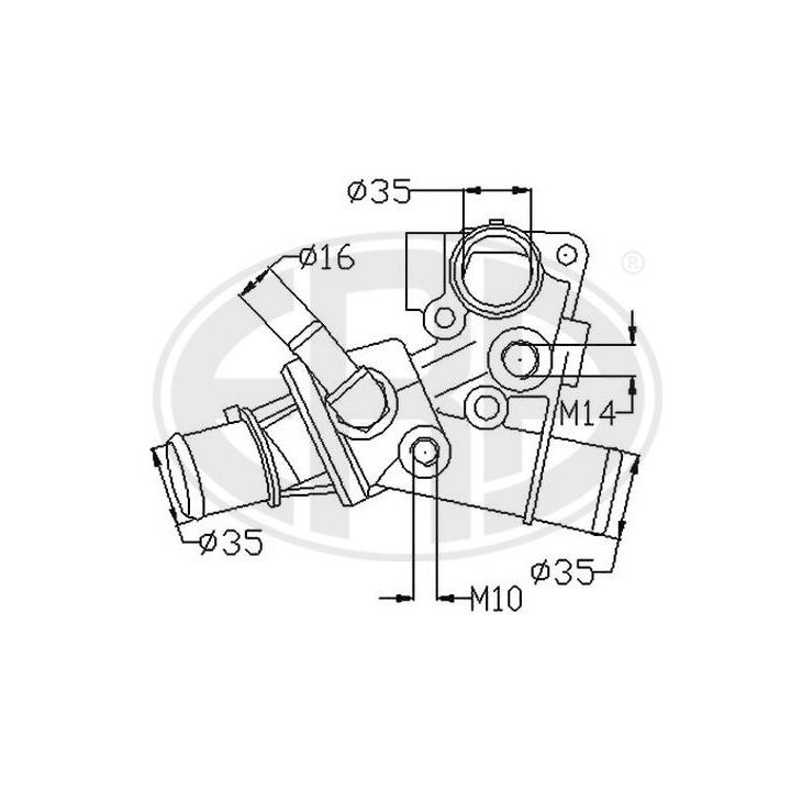 Termostatas, aušinimo skystis ERA 350182