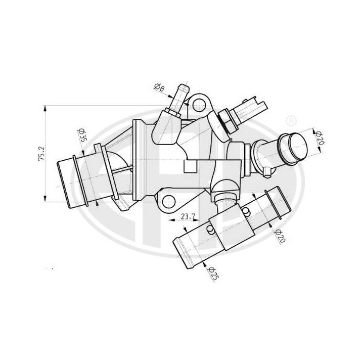 Termostatas, aušinimo skystis ERA 350215