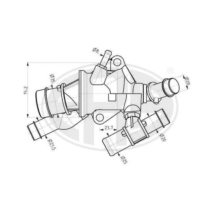 Termostatas, aušinimo skystis ERA 350227