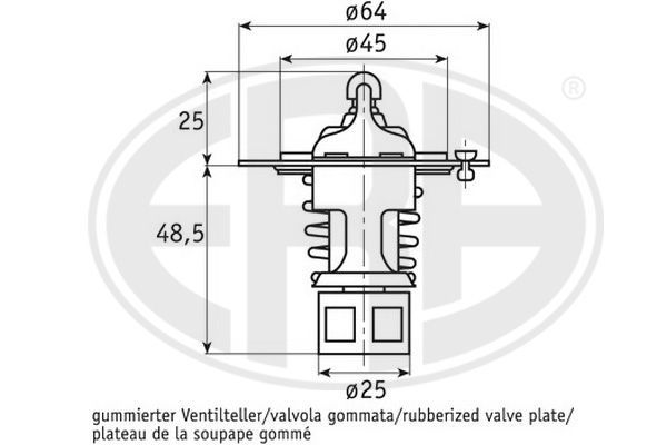 Termostatas, aušinimo skystis ERA 350232