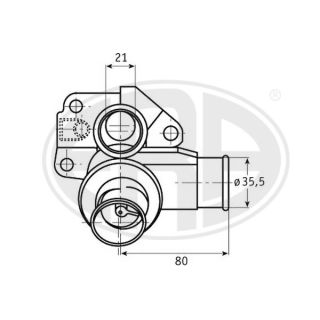 Termostatas, aušinimo skystis ERA 350236