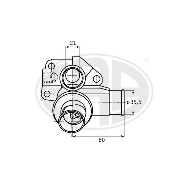 Termostatas, aušinimo skystis ERA 350236