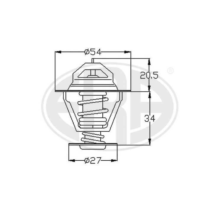 Termostatas, aušinimo skystis ERA 350241A