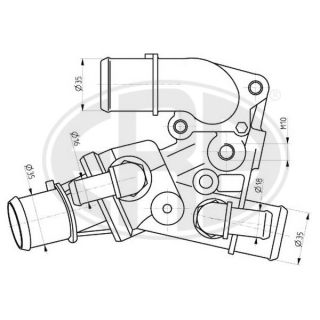 Termostatas, aušinimo skystis ERA 350250
