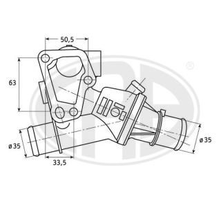 Termostatas, aušinimo skystis ERA 350260