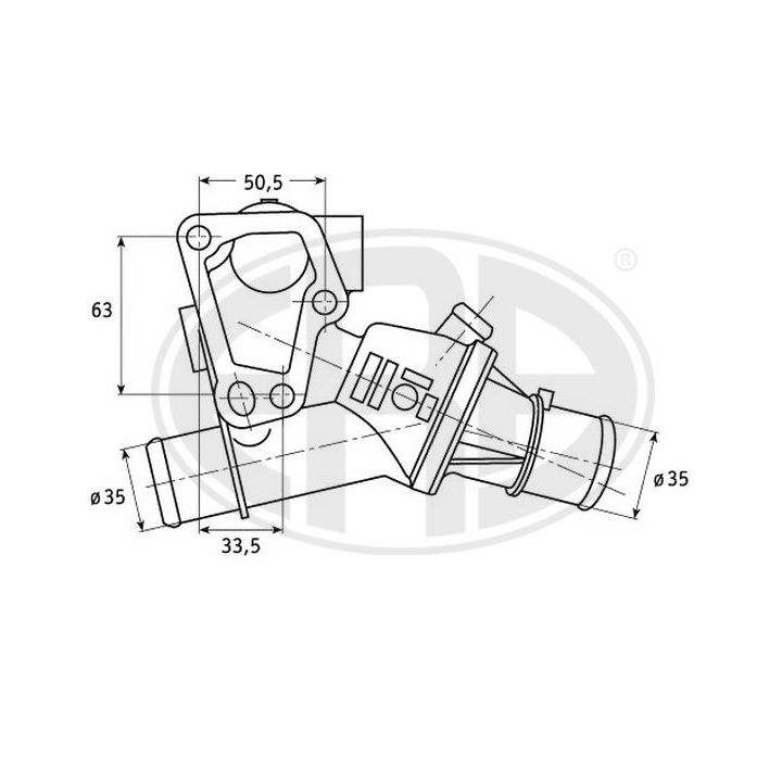 Termostatas, aušinimo skystis ERA 350260