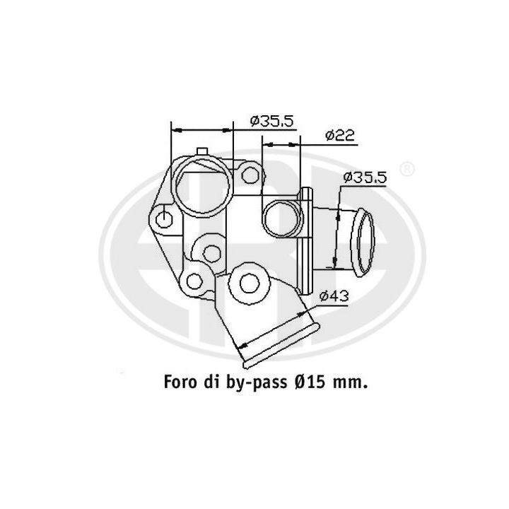 Termostatas, aušinimo skystis ERA 350261