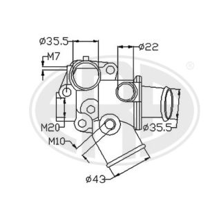 Termostatas, aušinimo skystis ERA 350284