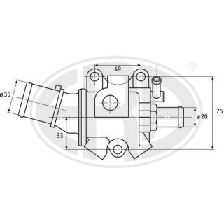 Termostatas, aušinimo skystis ERA 350285