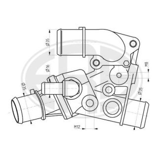Termostatas, aušinimo skystis ERA 350304