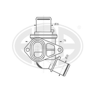 Termostatas, aušinimo skystis ERA 350311