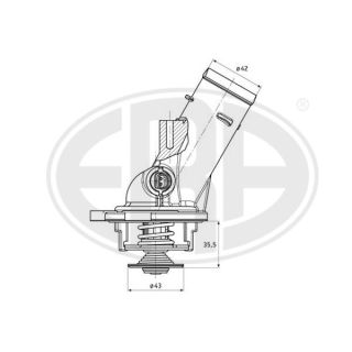 Termostatas, aušinimo skystis ERA 350335
