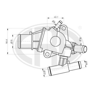 Termostatas, aušinimo skystis ERA 350339
