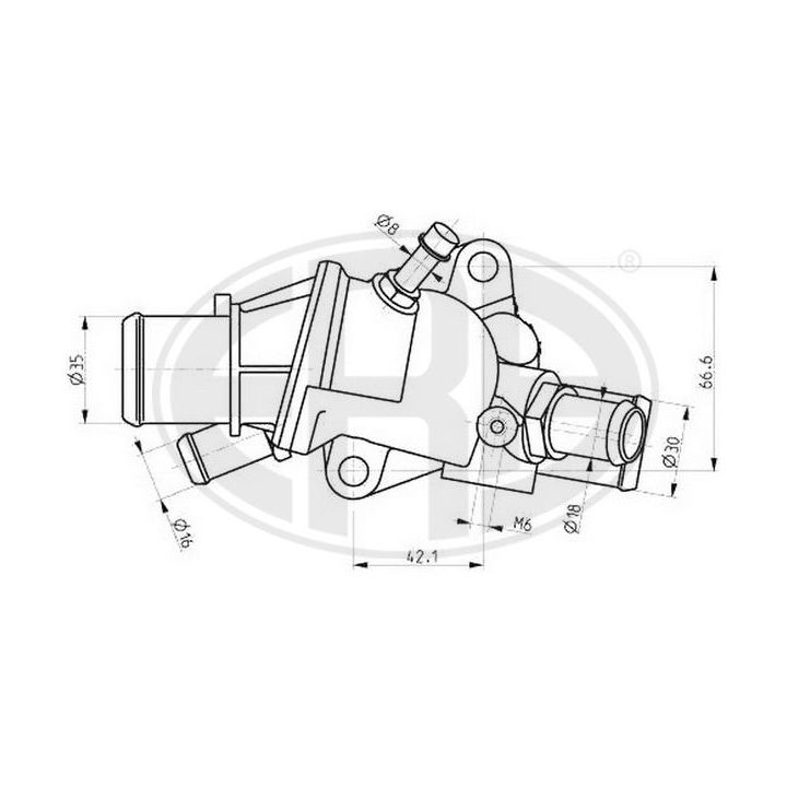 Termostatas, aušinimo skystis ERA 350341