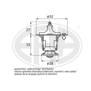 Termostatas, aušinimo skystis ERA 350353A