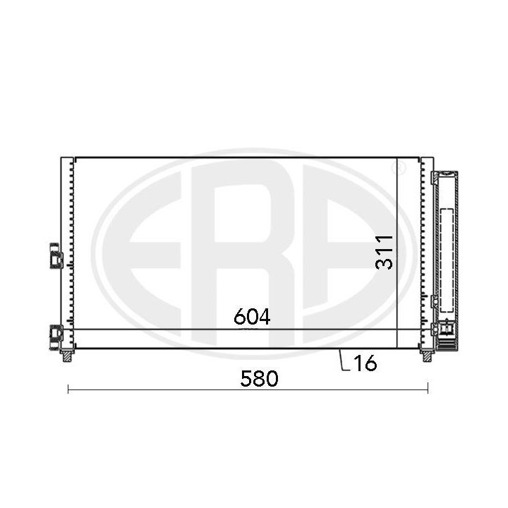 Kondensatorius, oro kondicionierius ERA 667000