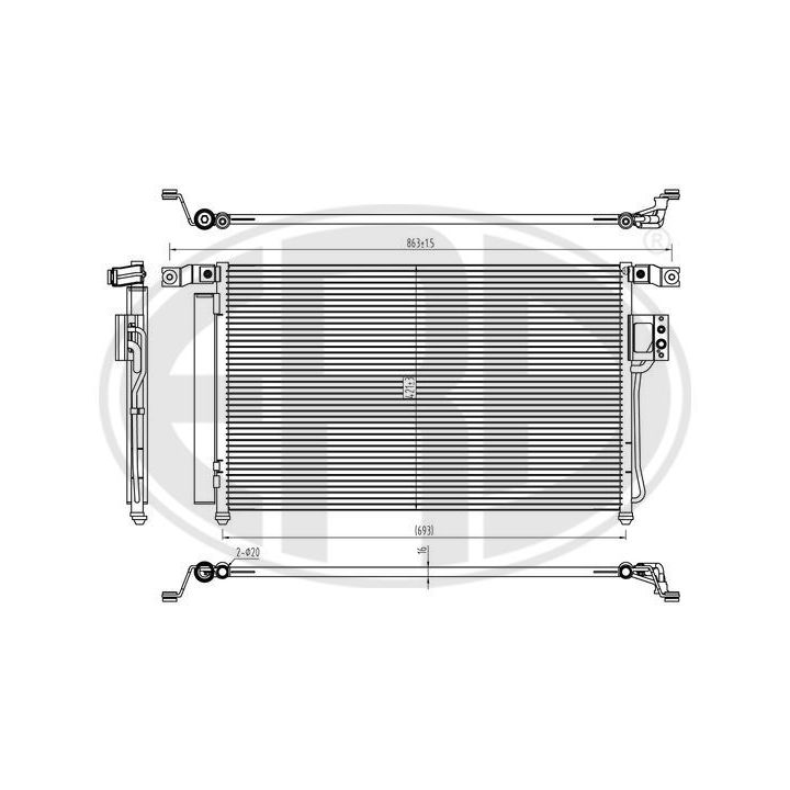 Kondensatorius, oro kondicionierius ERA 667294