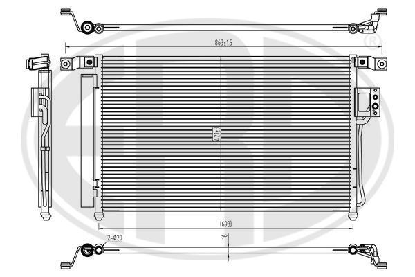 Kondensatorius, oro kondicionierius ERA 667294
