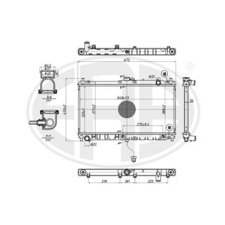 Radiatorius, variklio aušinimas ERA 673320