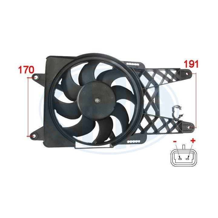 Ventiliatorius, radiatoriaus ERA 352000