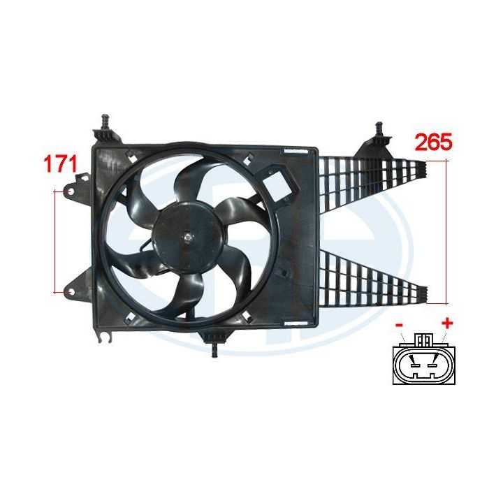 Ventiliatorius, radiatoriaus ERA 352001