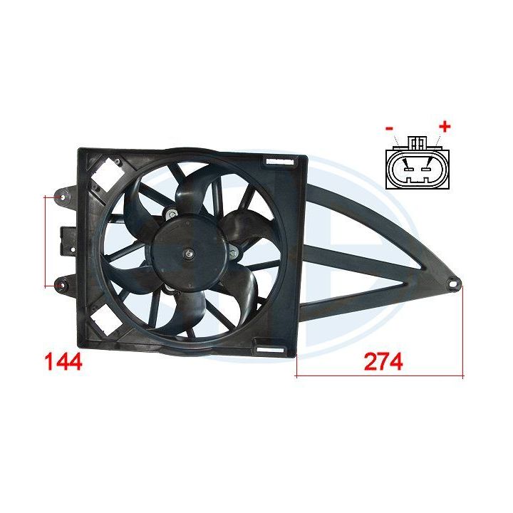 Ventiliatorius, radiatoriaus ERA 352003