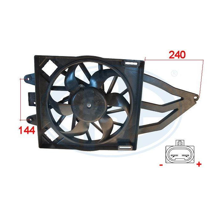 Ventiliatorius, radiatoriaus ERA 352007