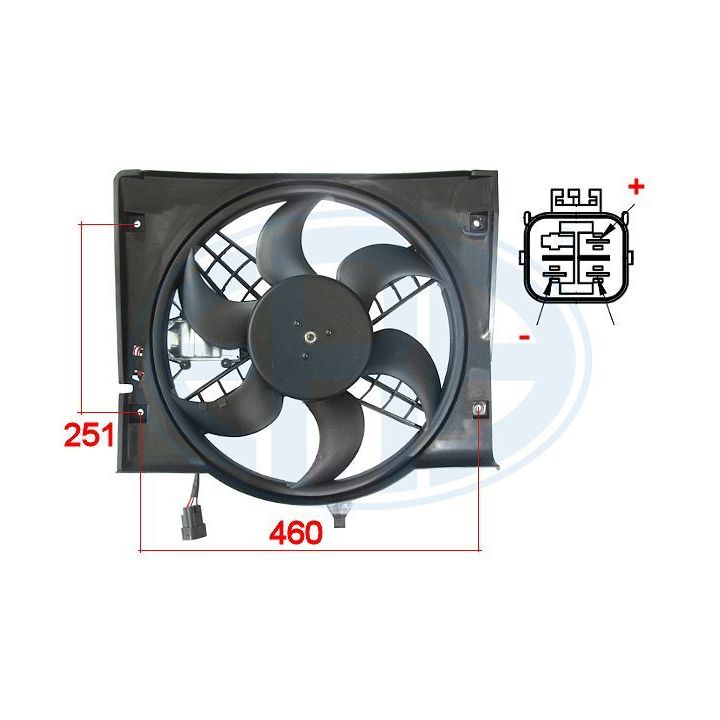 Ventiliatorius, radiatoriaus ERA 352010