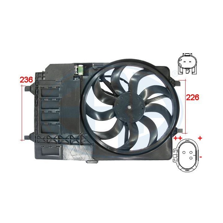 Ventiliatorius, radiatoriaus ERA 352015