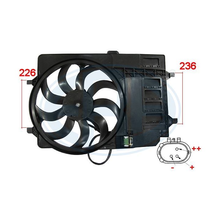 Ventiliatorius, radiatoriaus ERA 352016