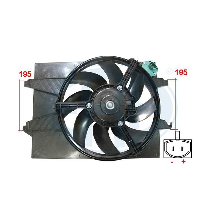 Ventiliatorius, radiatoriaus ERA 352020