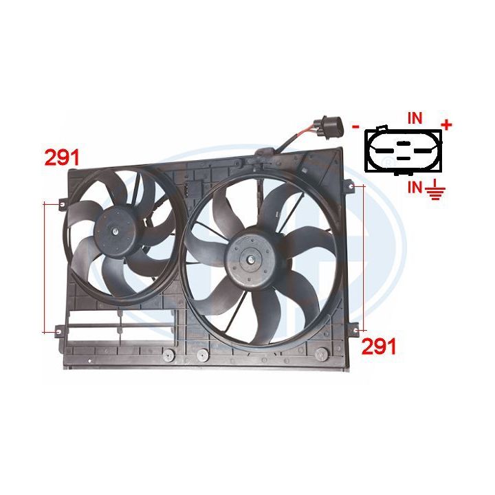 Ventiliatorius, radiatoriaus ERA 352035