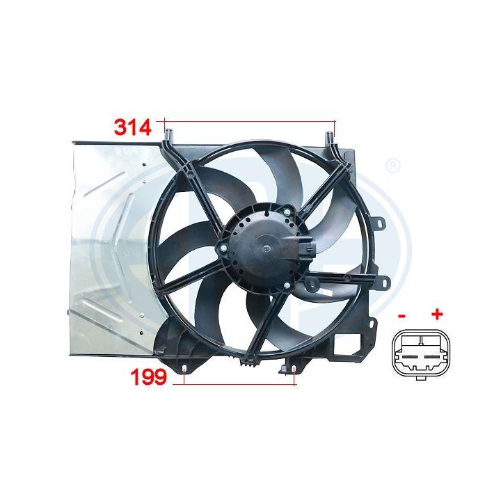 Ventiliatorius, radiatoriaus ERA 352043