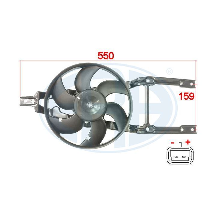 Ventiliatorius, radiatoriaus ERA 352052