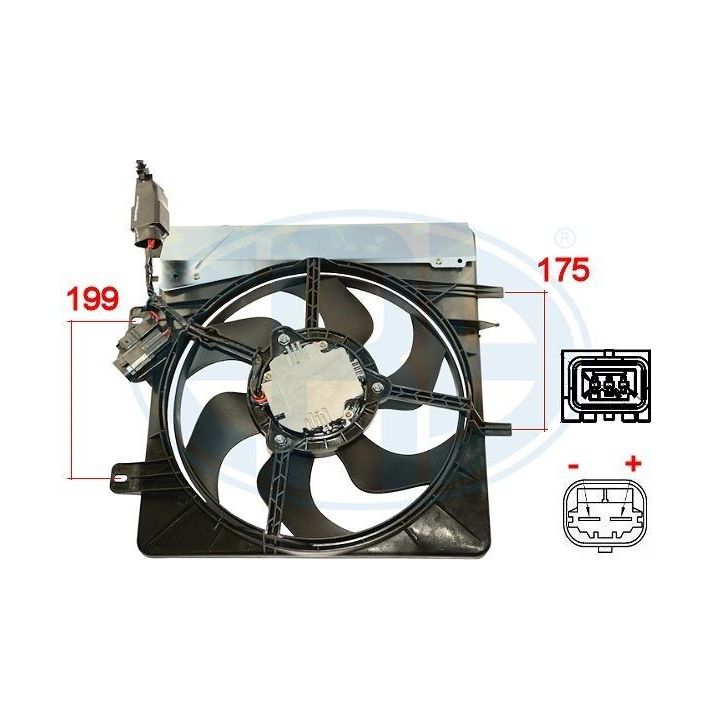 Ventiliatorius, radiatoriaus ERA 352055