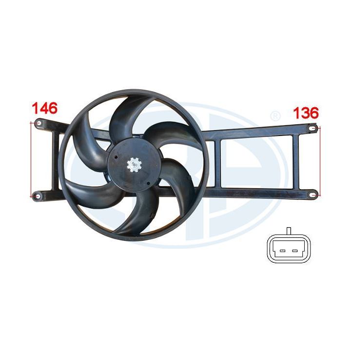 Ventiliatorius, radiatoriaus ERA 352071