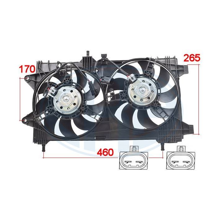 Ventiliatorius, radiatoriaus ERA 352076