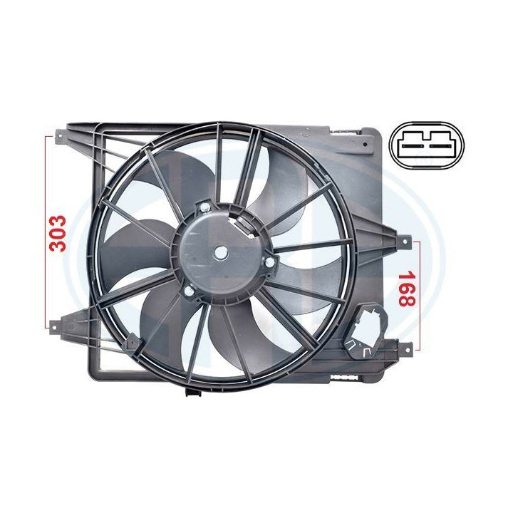 Ventiliatorius, radiatoriaus ERA 352086