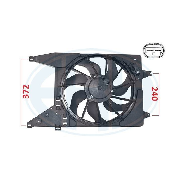 Ventiliatorius, radiatoriaus ERA 352103