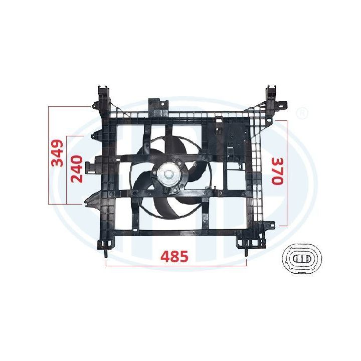 Ventiliatorius, radiatoriaus ERA 352104