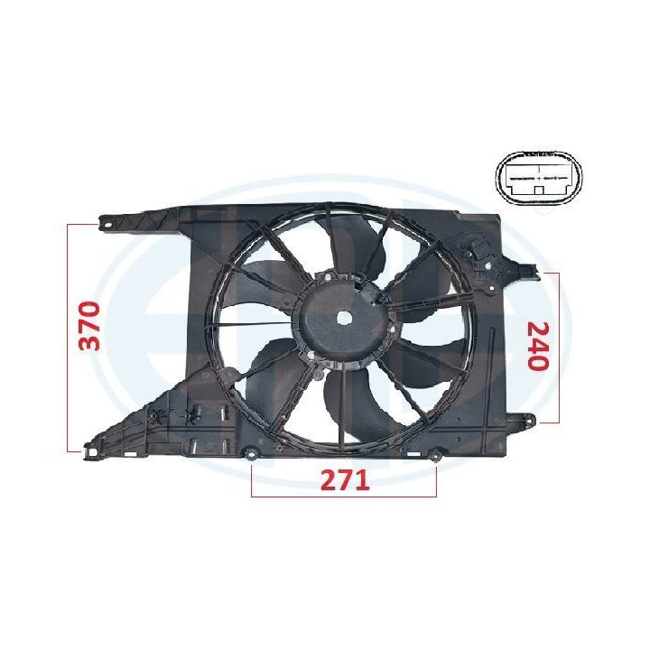 Ventiliatorius, radiatoriaus ERA 352109