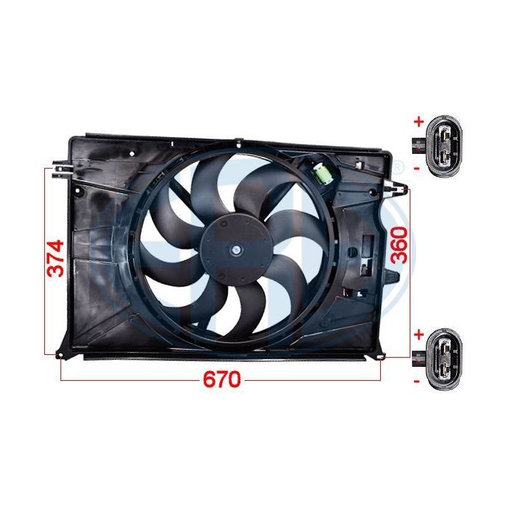 Ventiliatorius, radiatoriaus ERA 352134