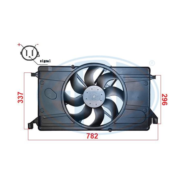 Ventiliatorius, radiatoriaus ERA 352140