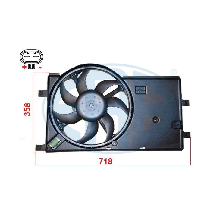 Ventiliatorius, radiatoriaus ERA 352141