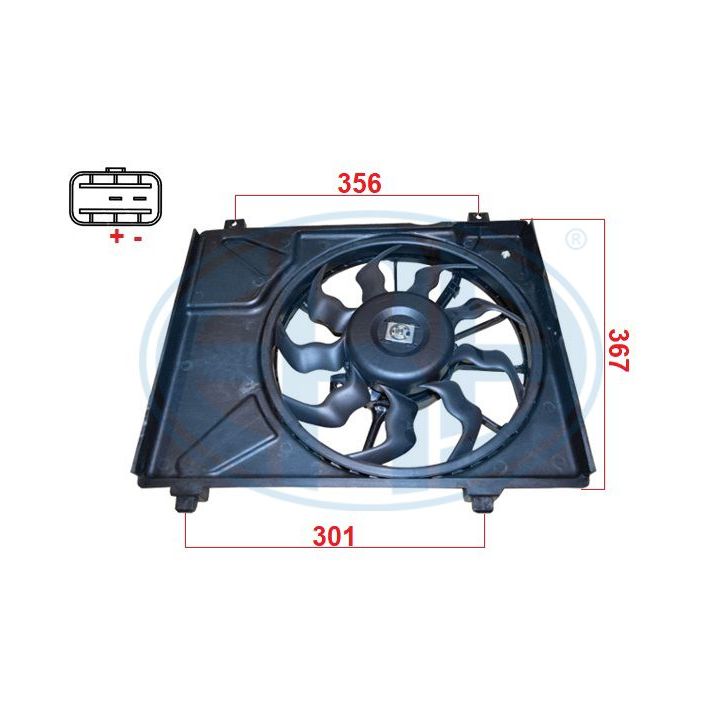 Ventiliatorius, radiatoriaus ERA 352145