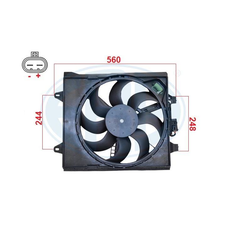 Ventiliatorius, radiatoriaus ERA 352147