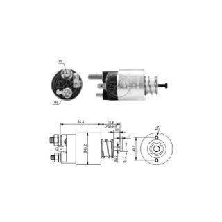 Solenoidinis jungiklis, starteris ERA ZM1391