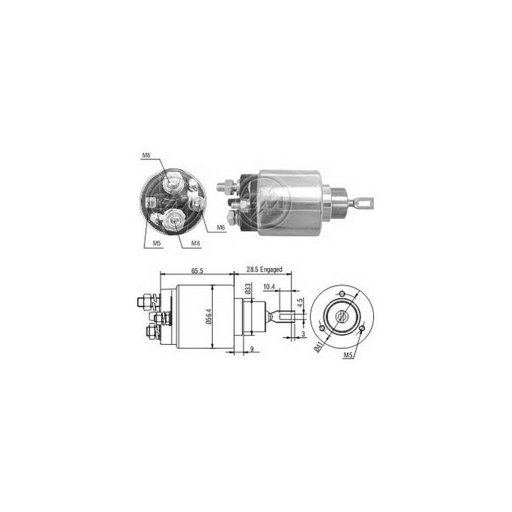 Solenoidinis jungiklis, starteris ERA ZM1475