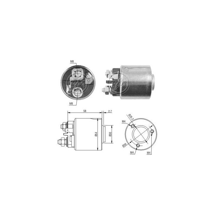 Solenoidinis jungiklis, starteris ERA ZM1491